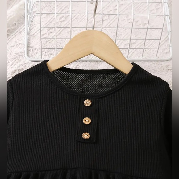 Trendy girls solid 2 pcs set - Picture 3 of 6